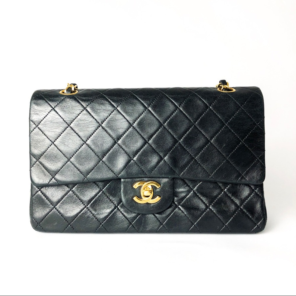 SOLD Chanel Medium Double Flap Black Bag